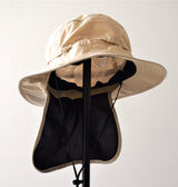 サファリハットたれ付 SS-0018 べージュ