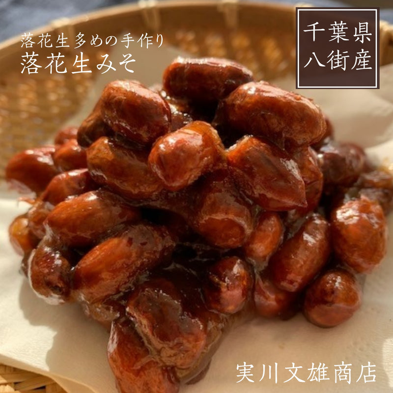 ピーナッツ 落花生 【実川文雄商店】 落花生みそ 100g×8 味噌ピー みそピー 味噌ピーナッツ ピーナッツ味噌 八街産 千葉県