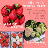 いちご 【やいた里山いちご園】苺 食べ比べ やよいひめ ミルキーベリー/とちあいか (280g×2パック) 白いちご 栃木県矢板市 《1/中旬～出荷開始》