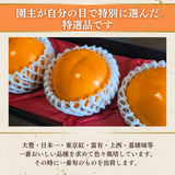 柿 甘柿 【石岡 鈴木農園】 八郷の柿 特選 4L以上 3個 1kg 品種お任せ 茨城県石岡市 《10/中旬～10/下旬の出荷》