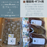 ブルーベリー 【三春インターブルーベリー園】 生ブルーベリー 400g 大粒 ソース 200g×3 朝採 国産 福島県三春町 お中元 御中元 贈答用 《6/下旬より出荷》