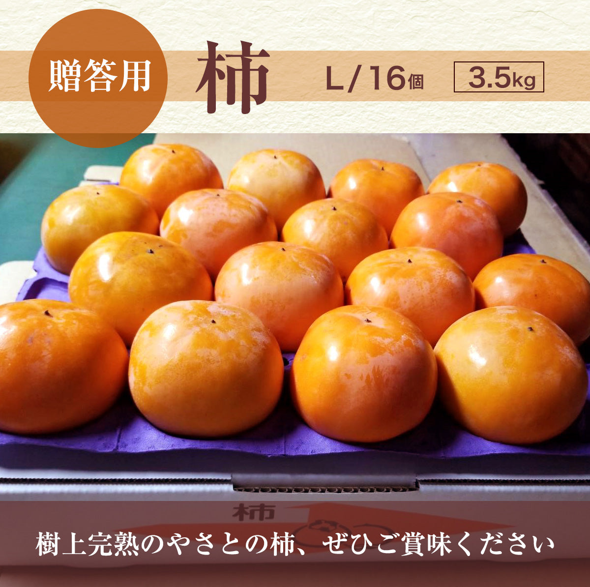 柿 甘柿 【成田柿園】 やさとの柿 富有柿・次郎柿等 3.5kg L 16個 茨城