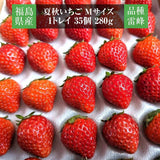 いちご 夏いちご  雷峰 2240g 小 M （560g 35×2P 70個)×4箱 秀 福島 飯館 ケーキ お菓子作り イチゴ 苺 夏 業務用