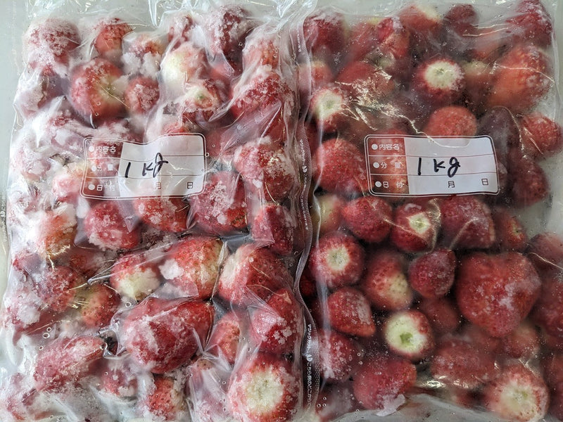 冷凍いちご　栃木県産　イチゴ　いちご　苺　完熟　品種大きさ色々　業務用　5kg　–　にこやか産直アーケード　国産　真空パック