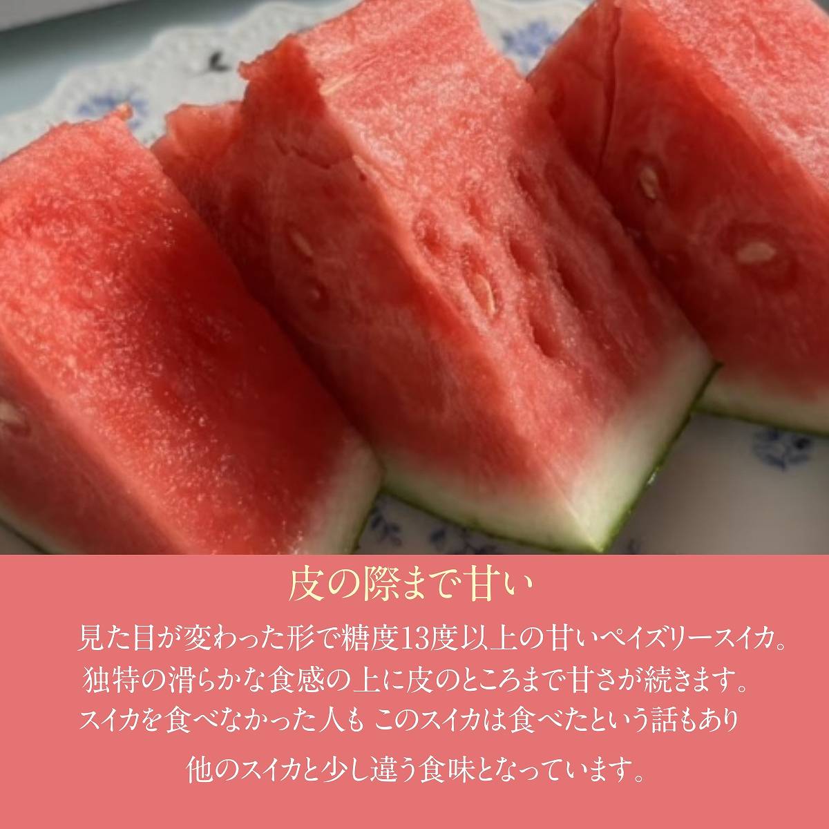 スイカ 【あさあけ農場】ペイズリースイカ 1玉 5〜6kg 山形県