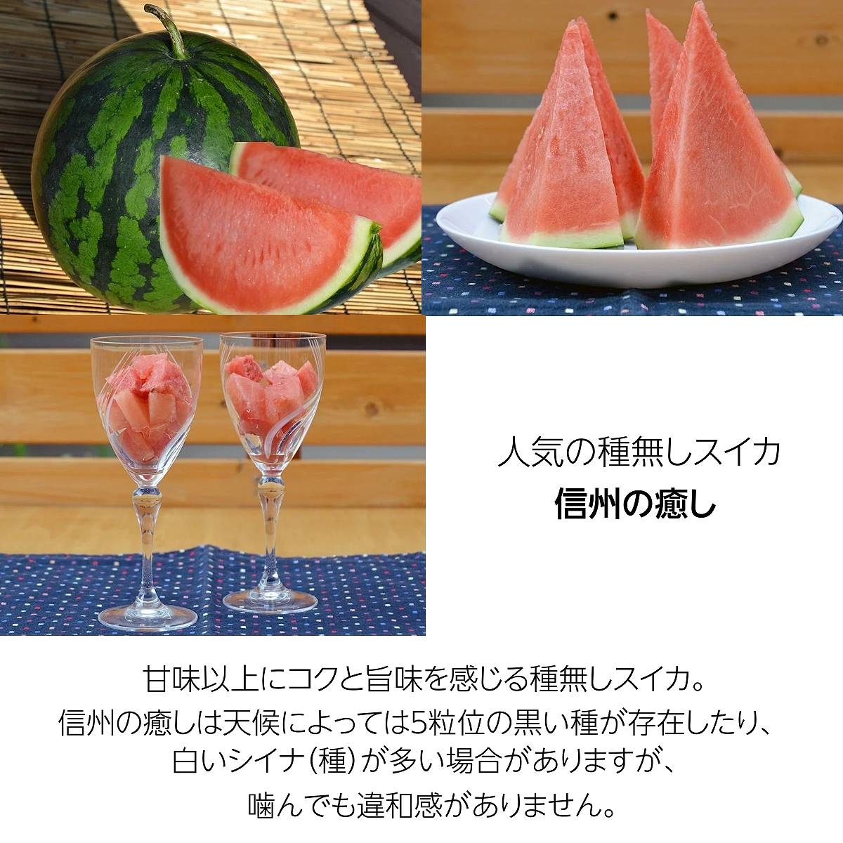 スイカ 【南原ファーム】 高級 波田スイカ 2L～3L 7～9kg 長野県松本市